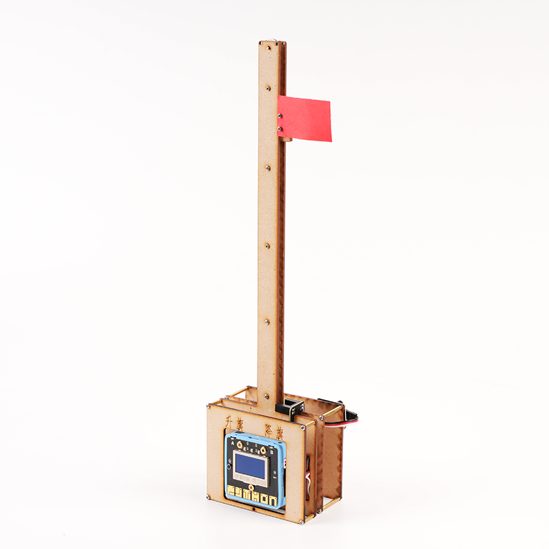 Flag raising and lowering device